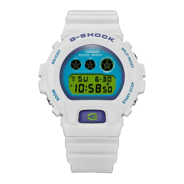 CASIO 卡西歐CASIO 卡西歐 6900 系列 流行色彩風格設計腕錶 鮮豔藍 50mm(DW-6900RCS-7)
