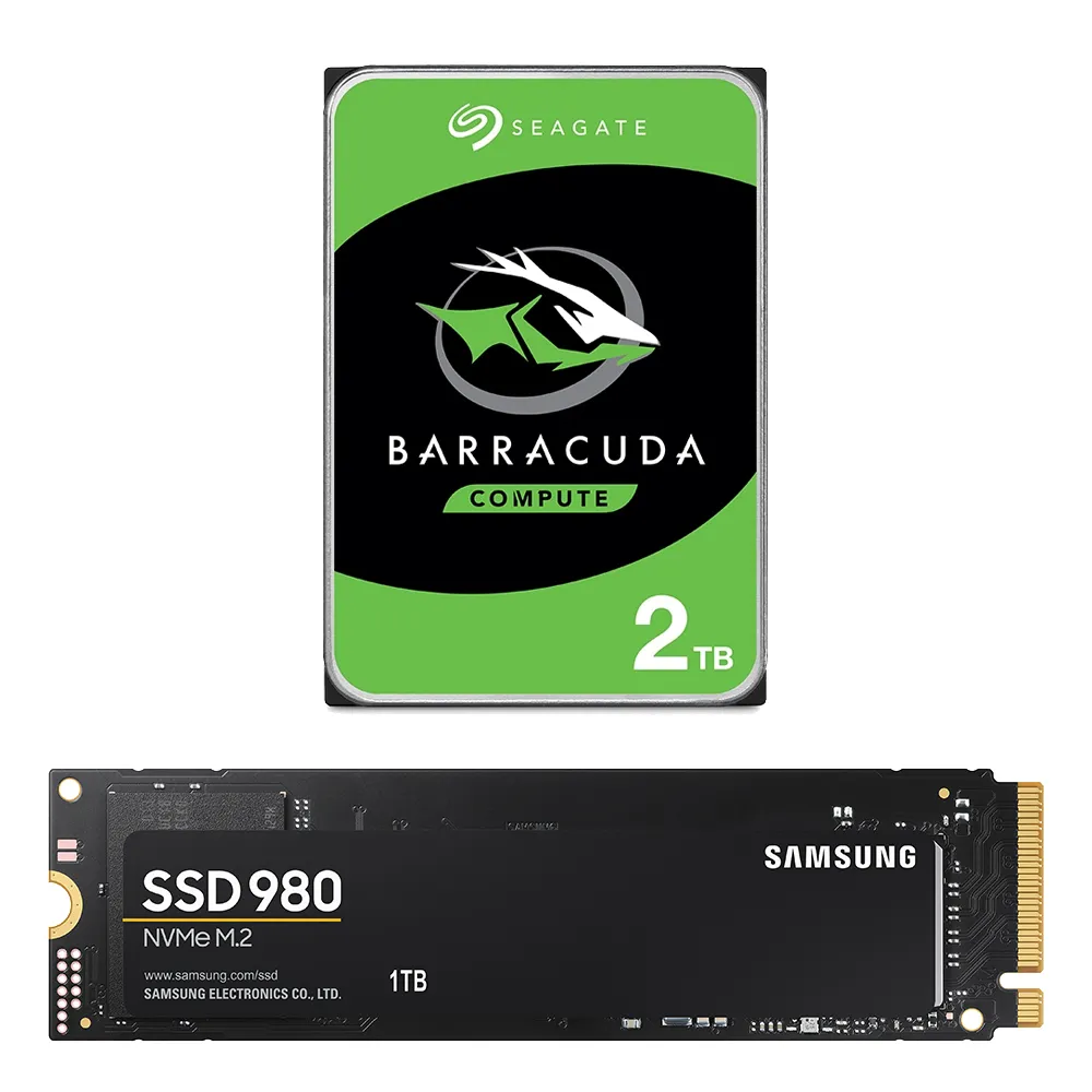 【SAMSUNG 三星】搭 2TB HDD ★ 980 1TB M.2 2280 PCIe 3.0 ssd固態硬碟(MZ-V8V1T0BW)