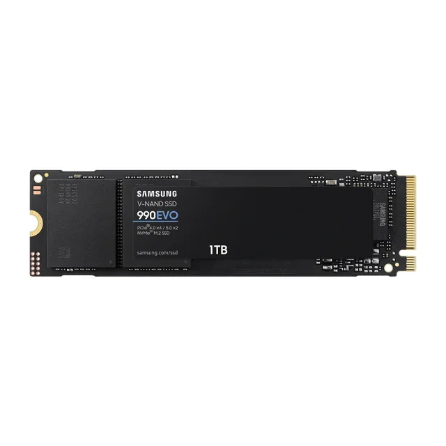 【SAMSUNG 三星】搭 2TB HDD ★ 990 EVO 1TB M.2 2280 PCIe 5.0 ssd固態硬碟(MZ-V9E1T0BW)