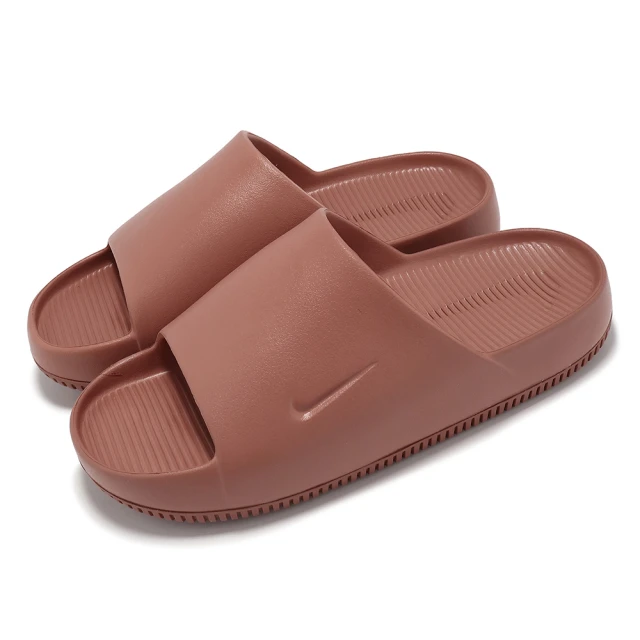 NIKE 耐吉 拖鞋 Wmns Calm Slide 女鞋 男鞋 磚橘色 微厚底 踩屎感(DX4816-202)