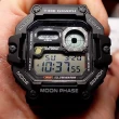 【CASIO 卡西歐】WS-1700H-1A 數位休閒 月相潮汐 海上運動 電子錶 重型手錶 48.6mm(日曆 防水100米)