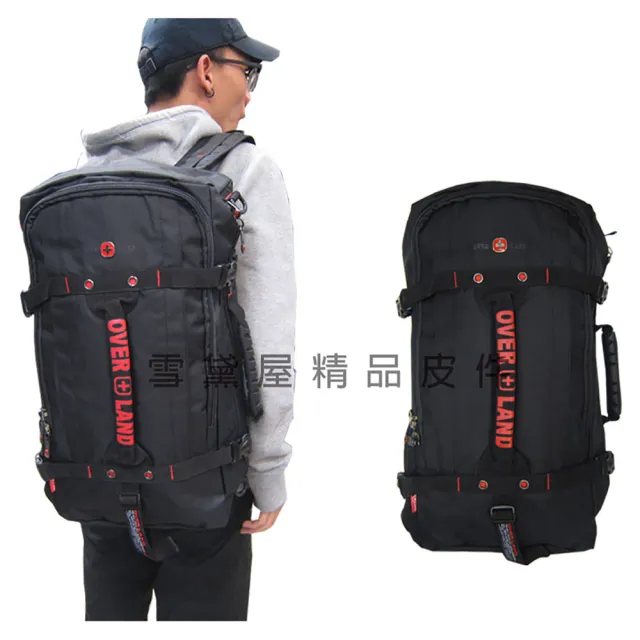 【OverLand】後背旅行袋多功能可A4資料夾可後背可手提肩背斜側背可14吋電腦防水包 尼龍布 