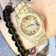 【ROSDENTON 勞斯丹頓】公司貨R1 榮耀時光 滿天星晶鑽機械腕錶-金-女錶-錶徑26mm(97626LGB-A3)