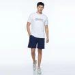 【NAUTICA】男裝 COMPETITION品牌LOGO織帶運動短褲(深藍)