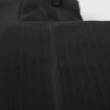 【ROBERTA 諾貝達】羊毛條紋黑色西裝長褲(抗菌除臭)