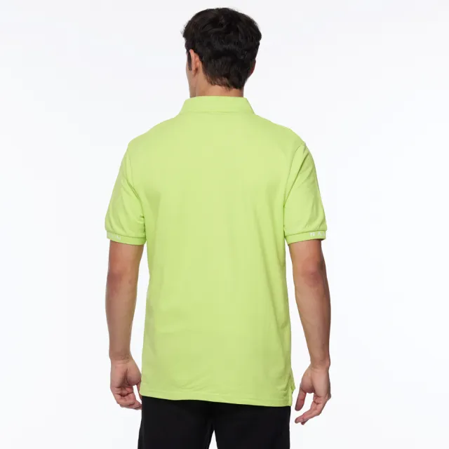 【NAUTICA】男裝 COMPETITION簡約素面短袖POLO衫(綠色)