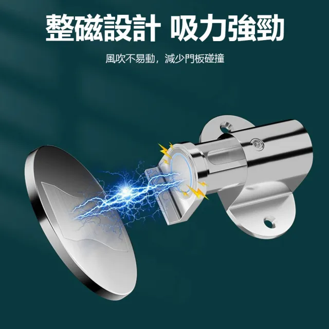 【Nil】強磁防風可調節地吸 打孔/免打孔靜音門吸 家用隱形鋅合金門擋 吸門器