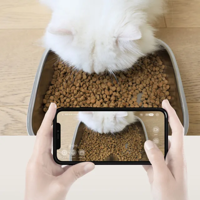 【meoof】慕斯智能餵食器 視訊版(寵物餵食器 貓咪餵食器 自動餵食器 餵食機 鋰電池供電 無線使用)