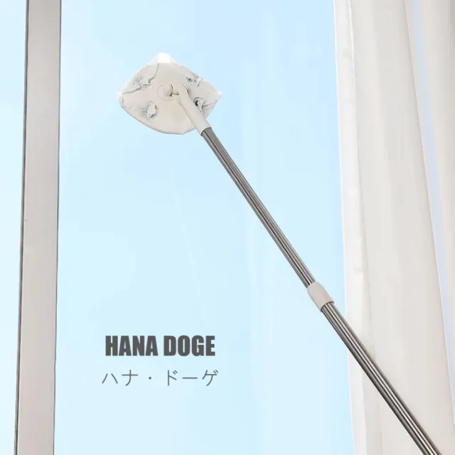 【H.D House】2件組生活必備小物免髒手免手洗可伸縮360度轉頭除塵拖把洗臉巾拖把(角落縫隙好清理)