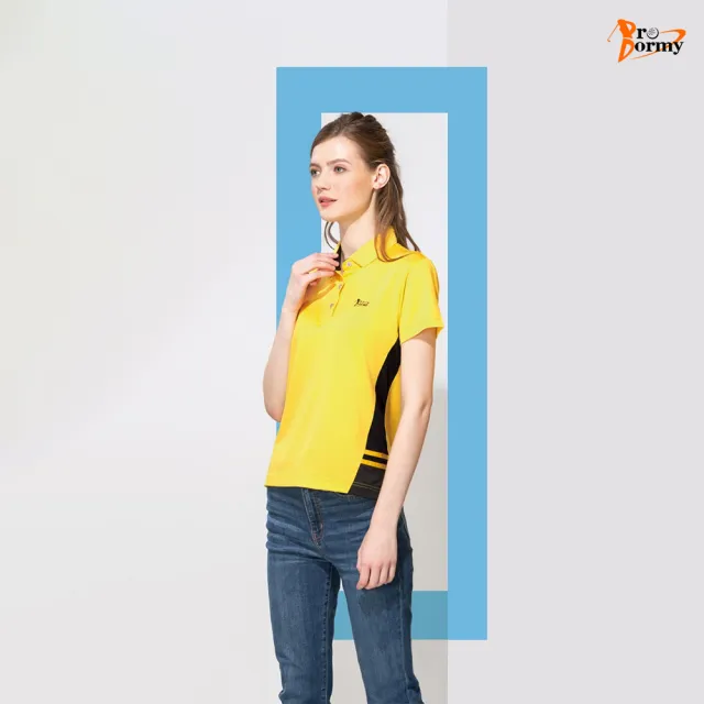 【Pro Dormy】普多力 台灣製 男款 中性版 女款 短袖上衣 休閒POLO衫 高爾夫球衫(彈性 排汗)