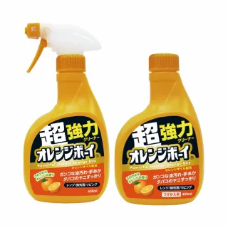 【第一石鹼】日本 柑橘精油強力清潔噴霧400ml 2入組(本體x1+補充x1)