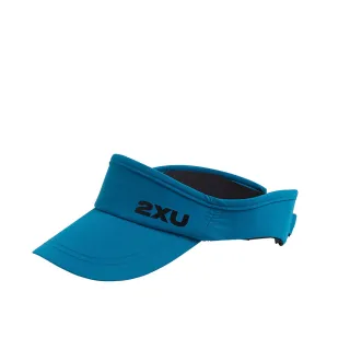 【2XU】慢跑中空帽 可調式(海港藍/黑)