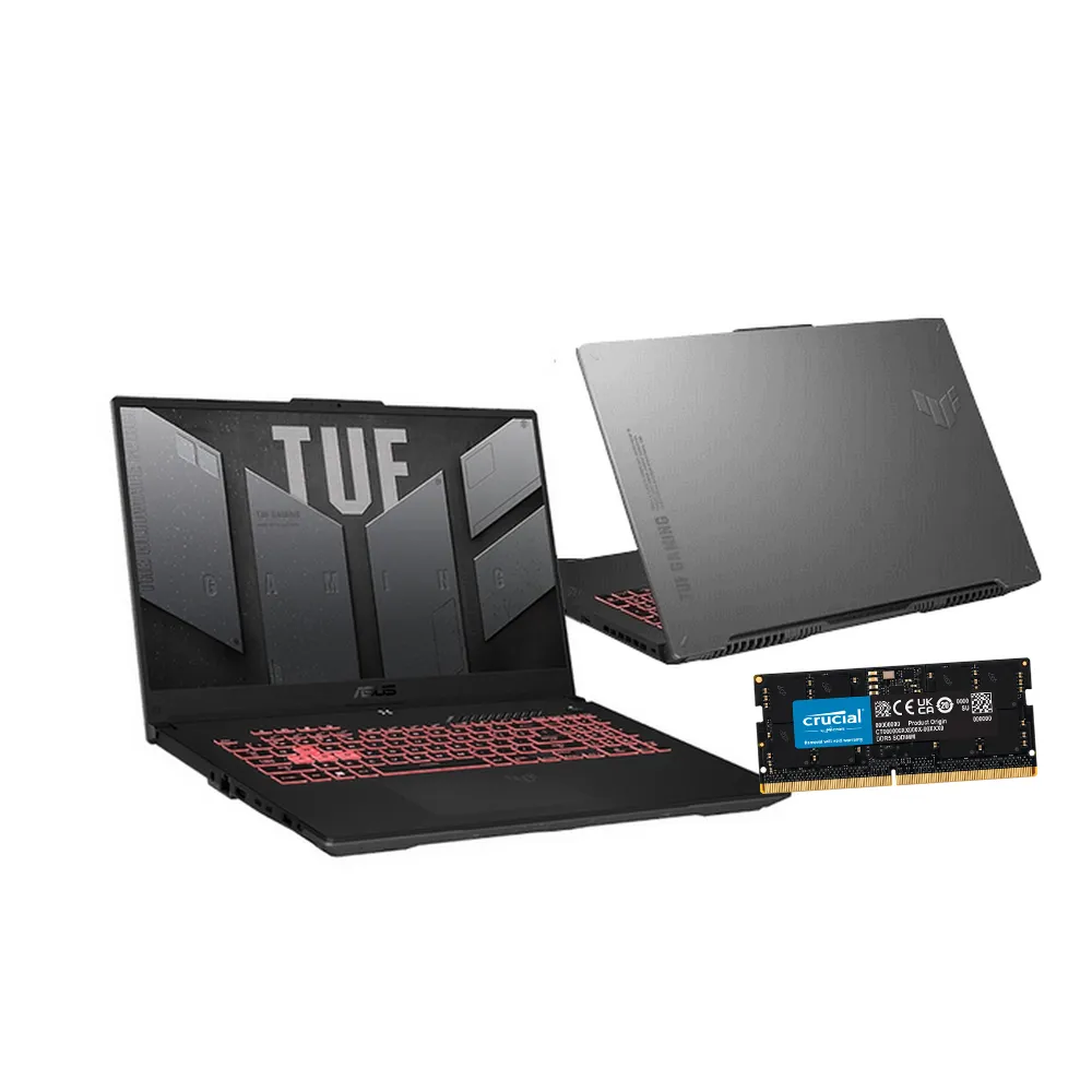 【ASUS】升級32G組★ 17.3吋R5 RTX4050電競筆電(TUF Gaming FA707NU/R5-7535HS/16G/512G)