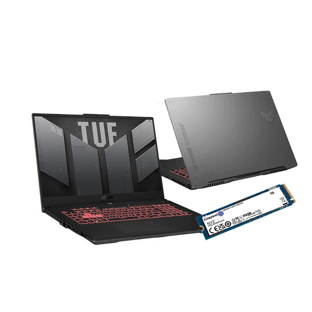 【ASUS】升級1TB組★ 17.3吋R5 RTX4050電競筆電(TUF Gaming FA707NU/R5-7535HS/16G/512G)