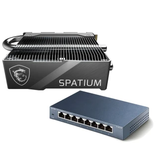 【MSI 微星】搭8埠交換器★SPATIUM M570 Pro 2TB FROZR M.2 2280 PCIe 5.0 ssd固態硬碟(讀12400M/寫11800M)