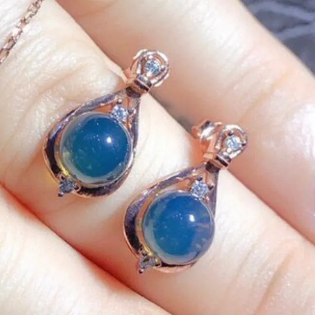 【勝弘珠寶】多明尼加藍珀能量耳環