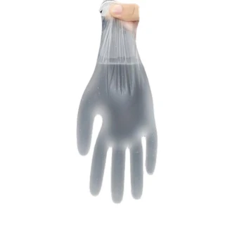 【PS Mall】一次性手套 PVC手套 拋棄式手套 無粉 塑膠 透明 染髮 清潔 料理 防水 防油 1包100個(J3079)