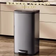 【巧可】21L不鏽鋼垃圾桶  廚房用垃圾桶(大容量 家用垃圾桶  腳踩款)