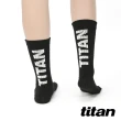 【titan太肯】五趾舒壓生活中筒襪_黑