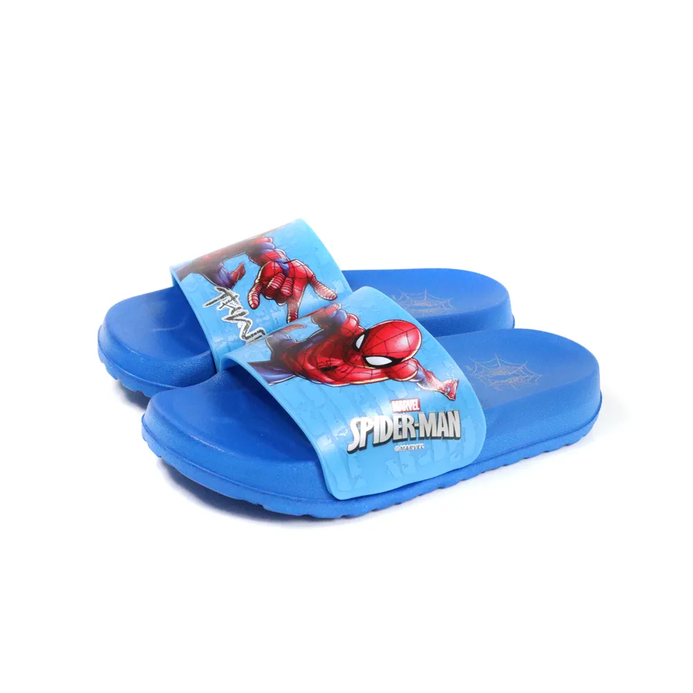 【Marvel 漫威】MARVEL 漫威 蜘蛛人 戶外拖鞋 藍色 中童 童鞋 MNKS45016 no183