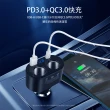 【NOKIA】P6106N 120W typeC/USB 電壓顯示 PD+QC 一轉二車充(車用手機支架超值組)
