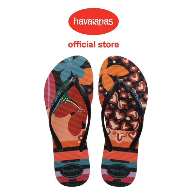 havaianas 哈瓦仕 拖鞋 女鞋 夾腳拖 幾何圖形 拼接 Slim Patchwork 黑 4148944-9446W(哈瓦士)