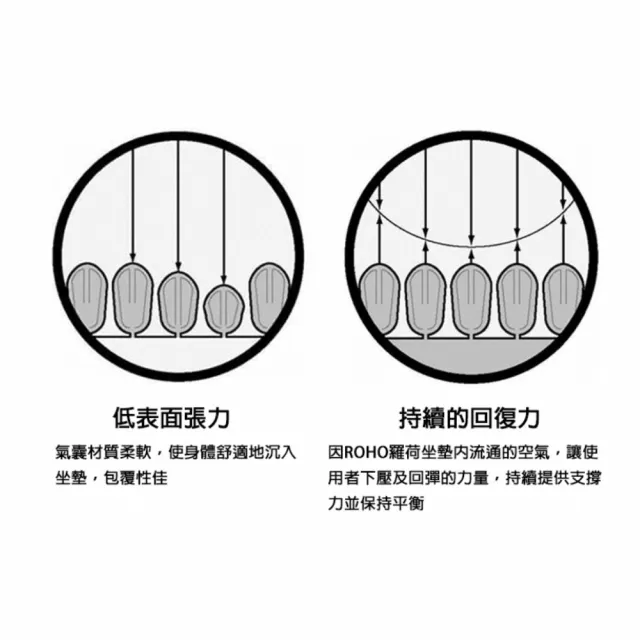 【海夫健康生活館】羅荷浮動坐墊 未滅菌 YS ROHO 四邊可調型 氣囊高5.5cm 輪椅座墊B款(QS89LPC)