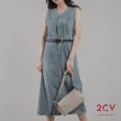 【2CV】現貨 牛仔排扣連身洋裝VF019
