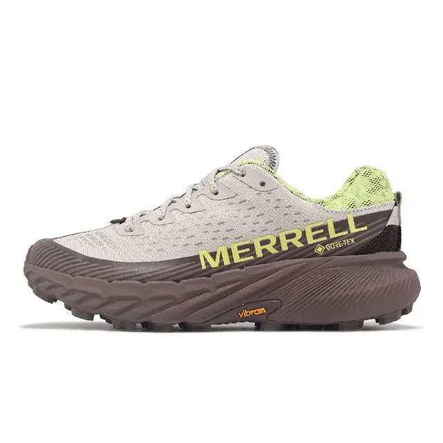 【MERRELL】越野跑鞋 Agility Peak 5 GTX 女鞋 綠 棕 紫 防水 襪套 緩衝 抓地 運動鞋(ML068166)