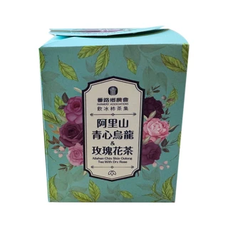 【番路鄉農會】飲冰柿茶集 阿里山青心烏龍及玫瑰花茶包禮盒X1盒(3g-10包-盒)