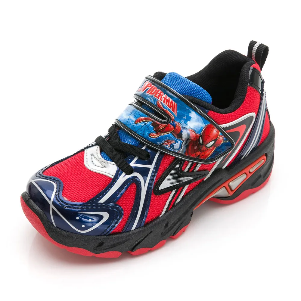 【Marvel 漫威】童鞋 蜘蛛人 輕量運動鞋/透氣 防臭 輕量 台灣製 紅藍(MNKB45252)