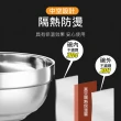 【Jo Go Wu】304不鏽鋼雙層防燙碗-大款20cm(買一送一/304不銹鋼雙層隔熱碗/防燙碗/露營/防摔)