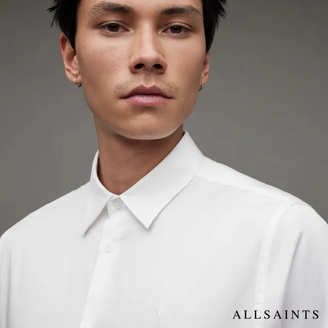 【ALLSAINTS】SIMMONS 修身公羊頭骨長袖襯衫 MS248Z(修身版型)