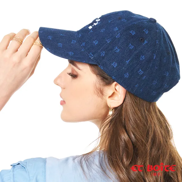 【BLUE WAY】女裝  刺繡LOGO滿版印花牛仔 棒球帽-ET BOiTE箱子