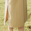 【OUWEY 歐薇】法式浪漫無袖連身洋裝(卡其色；S-M；3242237509)