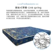 【KIKY】二代日式藍鑽蓆面硬式彈簧床墊(單人加大3.5尺)