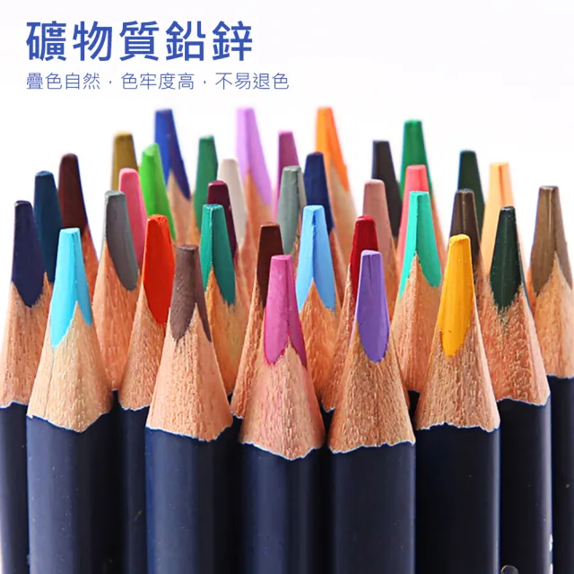 【AFAMIC 艾法】創意無限48色專業級高顯色乾濕兩用三角原木水性可渲染多層次繪畫色鉛筆(插畫 著色 POP)