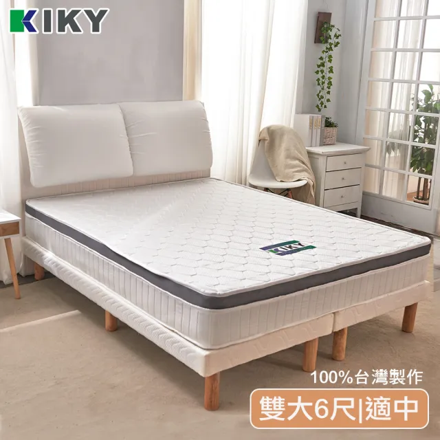 【KIKY】三代英式奈米銀觸媒透氣獨立筒床墊(雙人加大6尺)