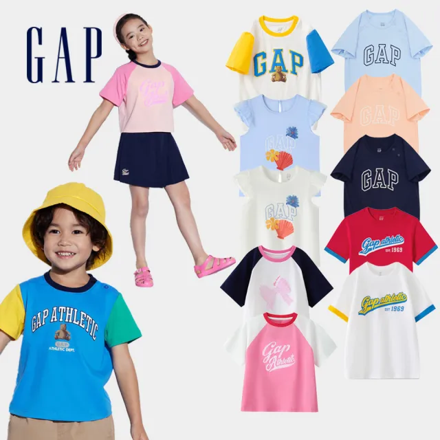 【GAP】幼童裝 Logo圓領短袖T恤-多色可選(890261)