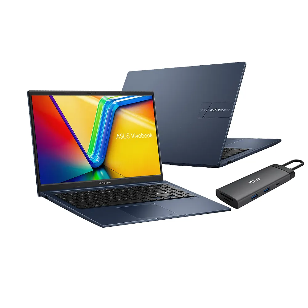 【ASUS】Type-C HUB組★15.6吋i5輕薄筆電(VivoBook X1504VA/i5-1335U/8G/512G SSD/W11)