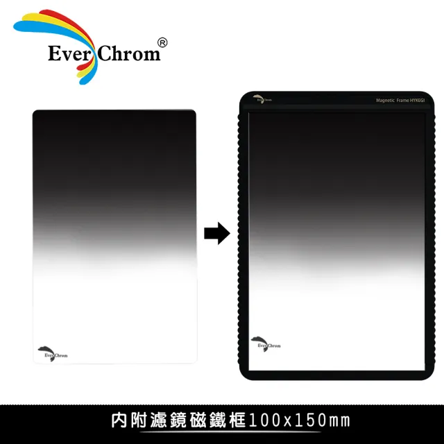 【EverChrom 彩宣】Hard-GND 0.9 方形硬漸層鏡―內附磁鐵框 市價1050元