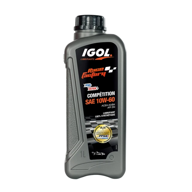 IGOL法國原裝進口機油 RACE FACTORY COMPETITION 10W-60 全合成酯類 四輪汽車機油(整箱1LX12入)