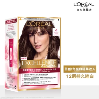 【LOREAL Paris 巴黎萊雅】優媚霜三重護髮染髮霜(13色任選)