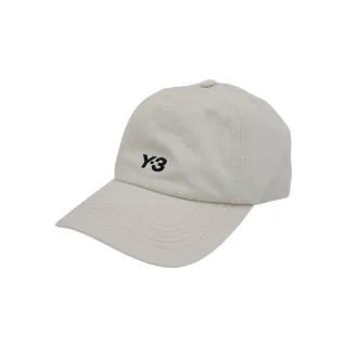 【Y-3 山本耀司】品牌刺繡黑logo棉布棒球帽(白)
