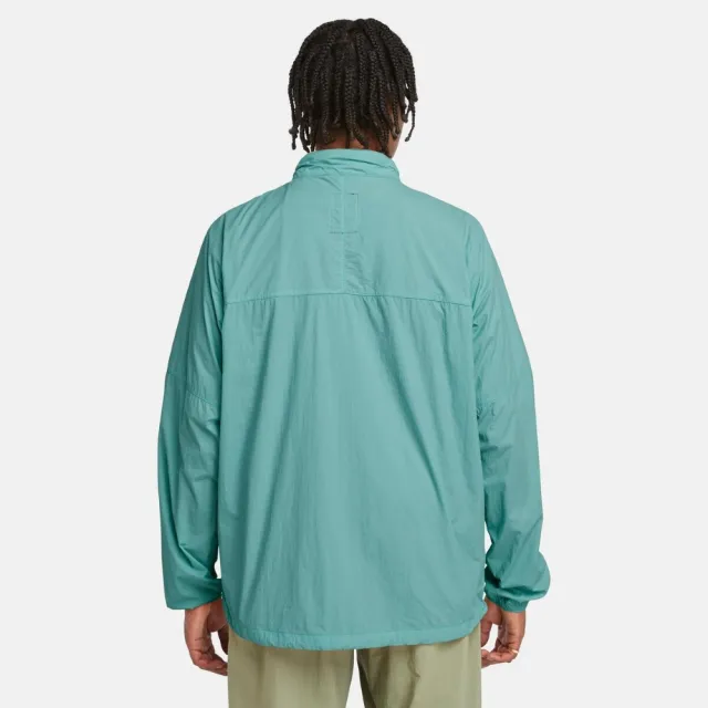 【Timberland】男款藍綠色抗UV防風外套(A41R5CL6)