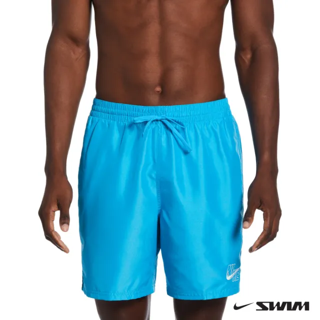 【NIKE 耐吉】SWIM 短褲 七吋海灘褲 男泳裝 運動 藍 NESSD450-480