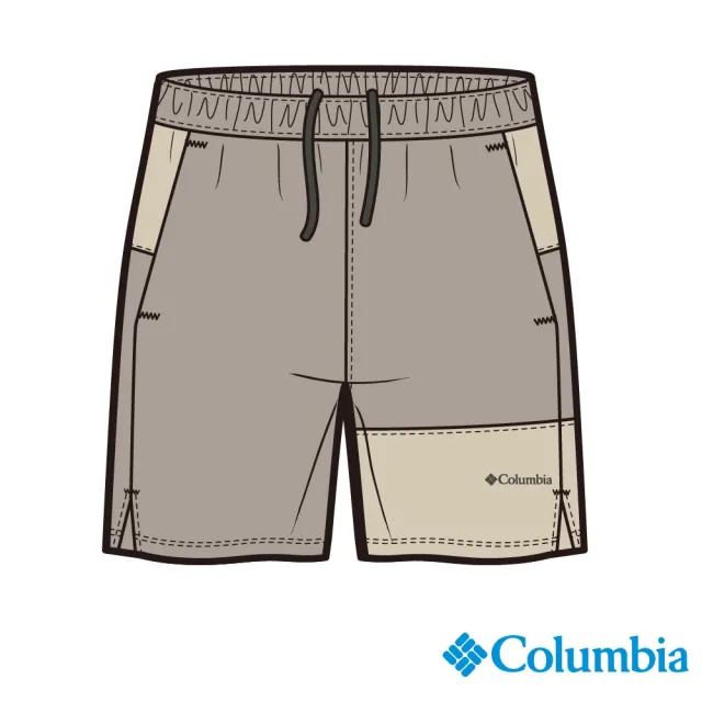 【Columbia 哥倫比亞 官方旗艦】男款-Columbia Hike™快排短褲深-藍色(UAO35620/IS)