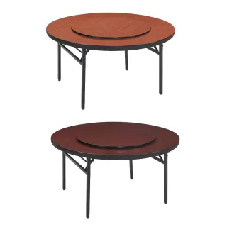 【MUNA 家居】4.5尺折合腳圓桌/共兩色/可收合(桌子 餐桌 休閒桌)