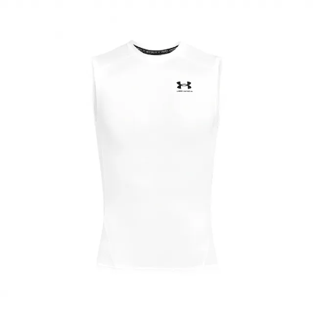 【UNDER ARMOUR】背心 HG Armour Tank Top 男款 白 黑 吸汗 快乾 親膚 運動 籃球 無袖 UA(1361522100)