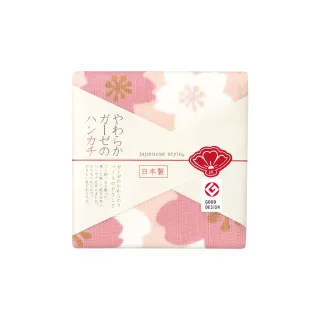 【日纖】日本泉州純棉方巾30x30cm(粉櫻齊放)